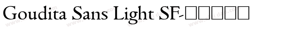 Goudita Sans Light SF字体转换